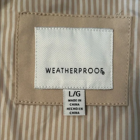 Weatherproof Tan Double-Breasted Trench Coat - Picture 5 of 9